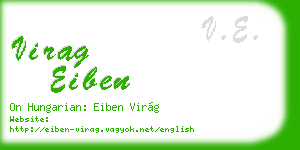 virag eiben business card
