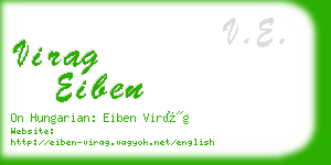 virag eiben business card